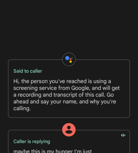 How to use android calling screen features?